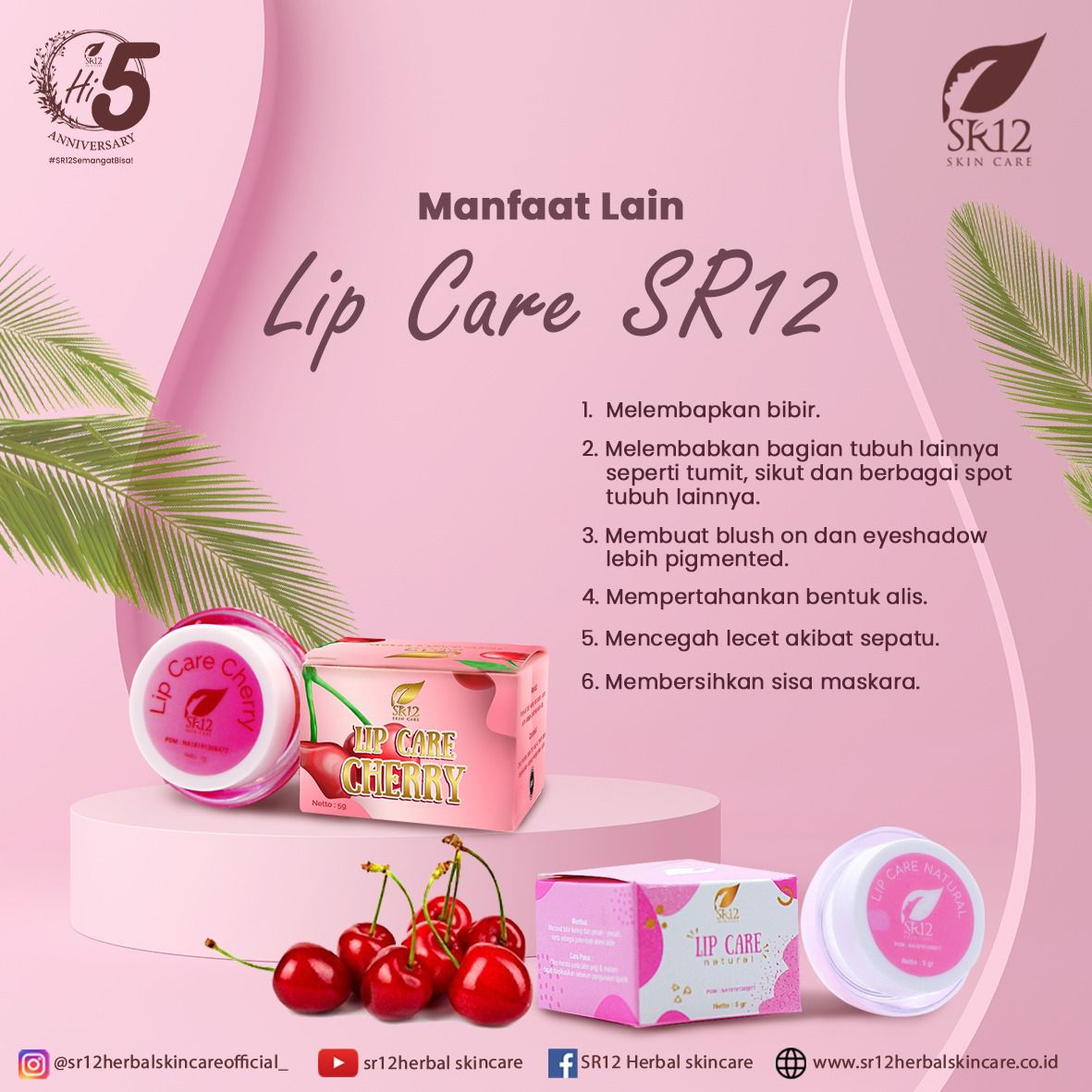 6 Manfaat Multifungsi Lip Care SR12 untuk Bibir dan Kecantikan