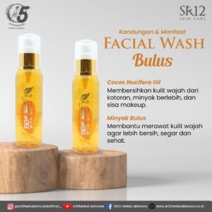 Facial Wash Bulus SR12 - Sabun Wajah Alami untuk Kulit Bersih & Kencang