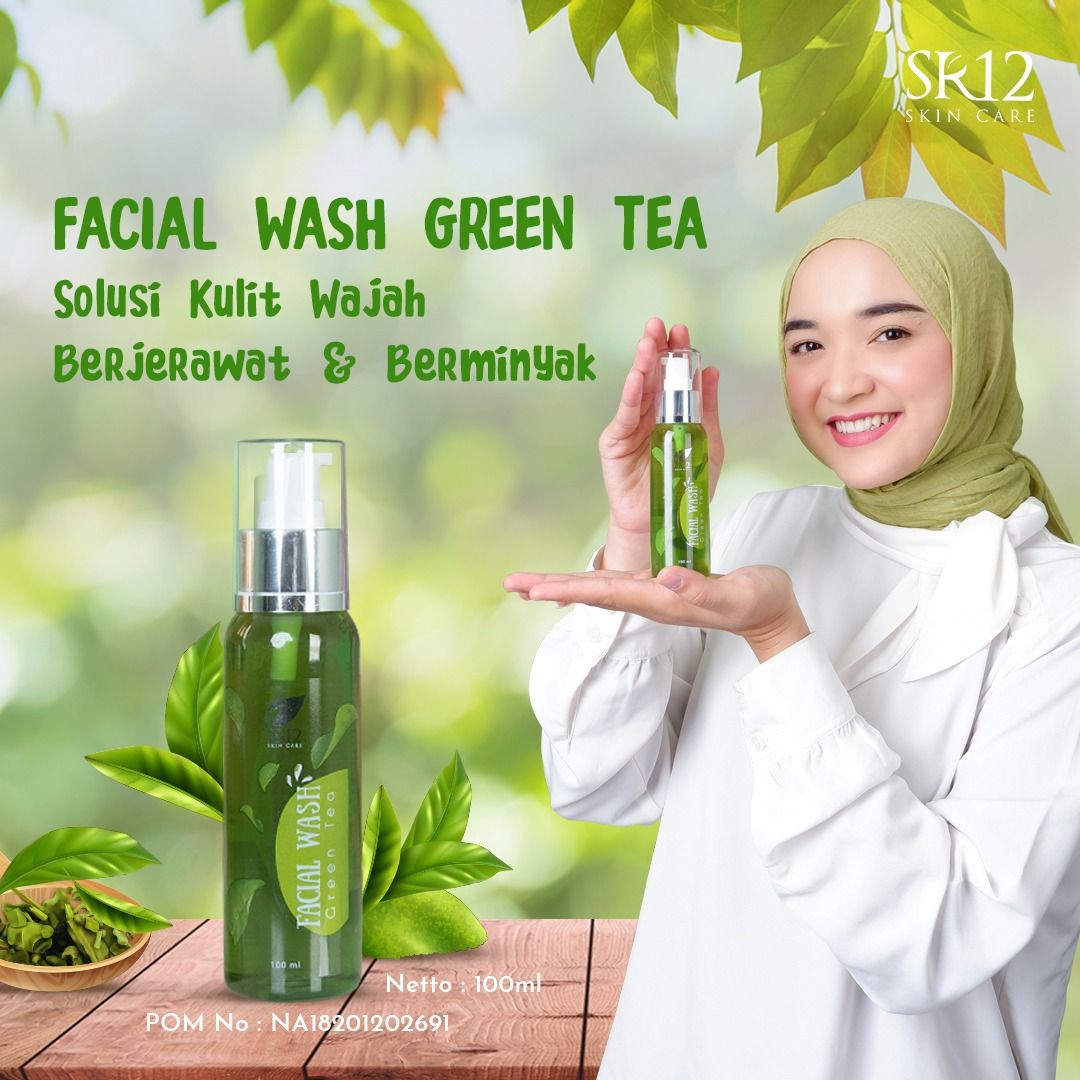Facial Wash Green Tea New - Image 3