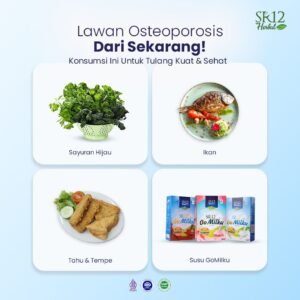 Susu GoMilku SR12: Lawan Osteoporosis, Minuman Sehat Kaya Kalsium untuk Tulang Kuat